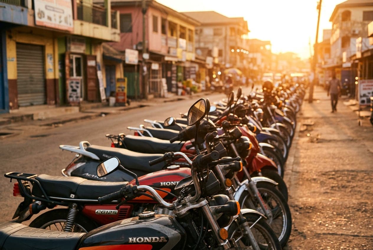 Fleet of motorcycles available for rent